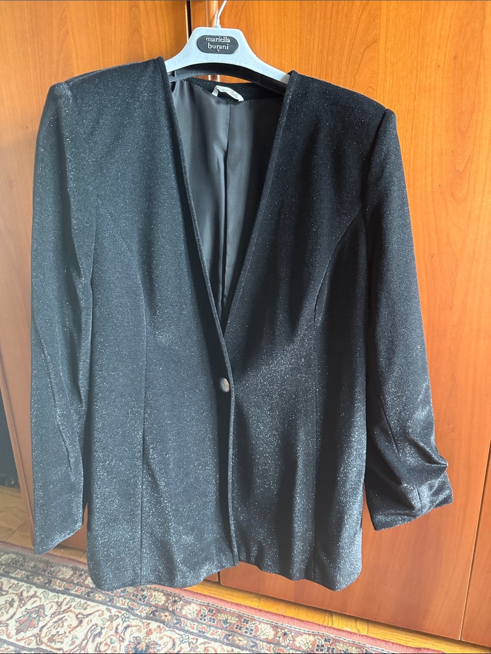Marina Rinaldi Women's Black Sparkle Blazer